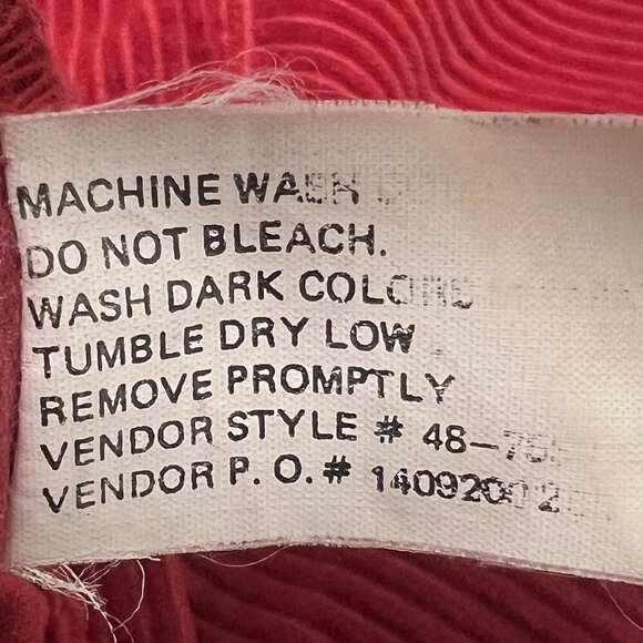 Eddie Bauer Corduroy Shirt Jacket Shacket Women’s Size Large Red Thick Heavy - Picture 9 of 16